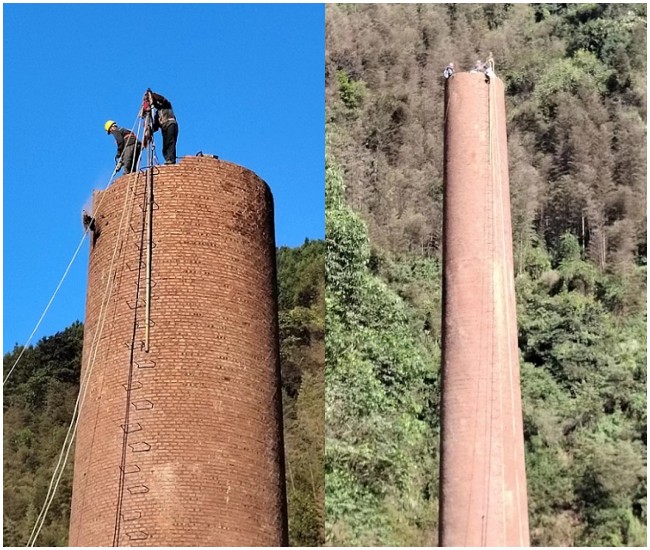 靖江水泥煙囪拆除和磚煙囪拆除技術的區別
